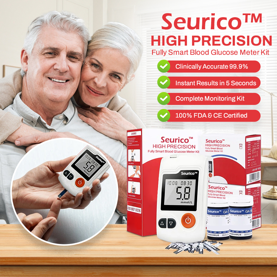 Seurico™ High Precision Fully Smart Blood Glucose Meter Kit