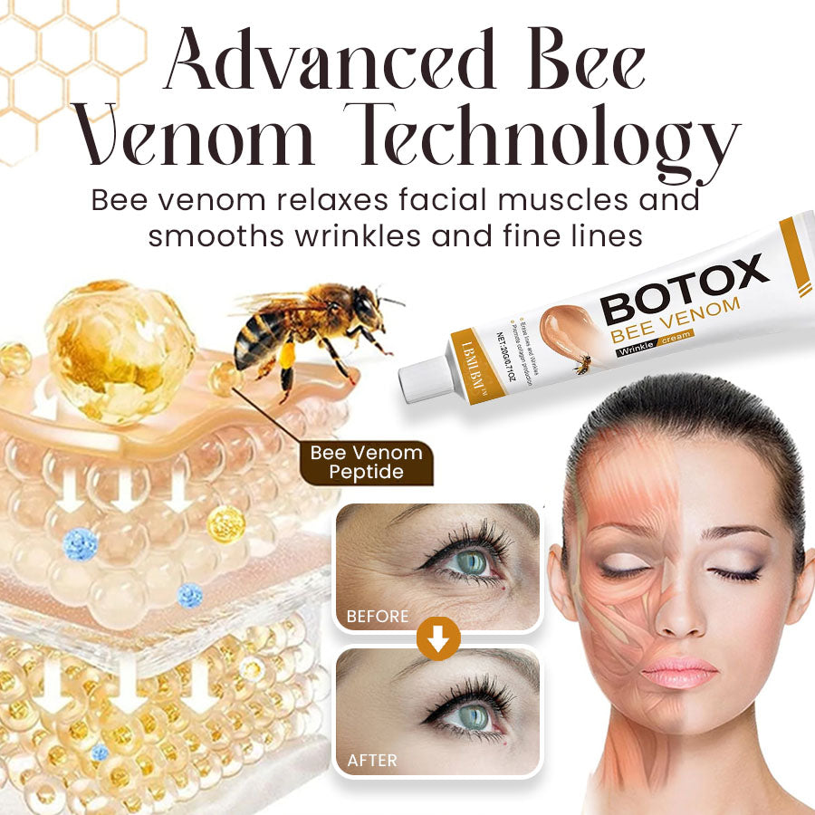 (The Secret to Reversing Time⏳) LBMLBM™ Botox Bee Venom Firming Anti-Wrinkle Cream